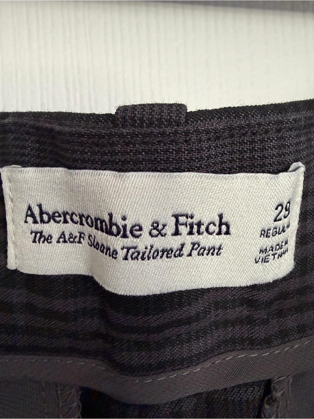 Abercrombie & Fitch Women's Black Plaid Tailored Sloane Pants - New with tags - Picture 3 of 5